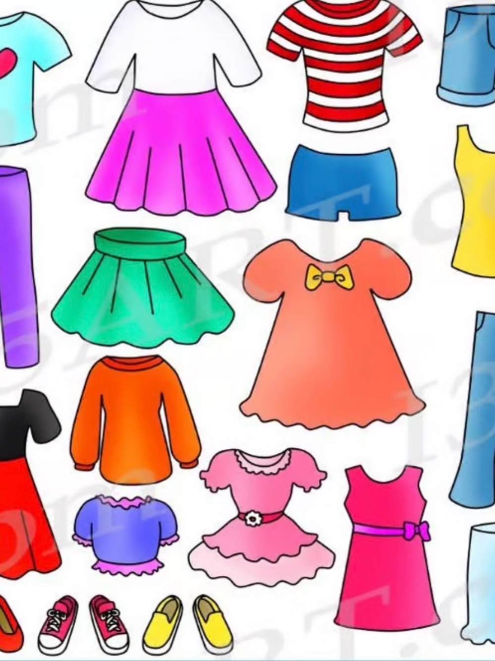 Kids girl clothing bundle some have stains and small rips but good for daily wea